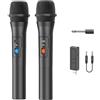 SMTYXS 1 Paio Di Kit Di Sistemi For Microfono Wireless VHF Ricevitore USB Microfono Karaoke Portatile Festa A Casa Smart TV Altoparlante Microfono For Canto(2Pcs Mic)