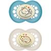BAMED BABY ITALIA SRL MAM Original Night Succhietto Ortodontico in Caucciù 16+ Mesi 2 Pezzi con Scatola Sterilizzante - MAM