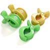 LAT LEE AND TOWN Set di Mollette Passeggino, Ganci Passeggino Fermagli per Passeggino, Universali Clip per Coprisedili per Auto, Morsetto per Passeggino e Coperta (Giallo+Verde)