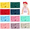 Aolso Fascia Capelli Neonata, 10 Pezzi Fiocchi Fasce Capelli, Nylon Fascia Elastica per Bambina 0-3 Anni