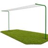 ANDRYS Stendi Biancheria Esterno - Staffe per Stendere i Panni Esterno con Pali Tondi da Cementare - Zincato Verniciato Verde - Altezza 220cm - Fili NON Inclusi