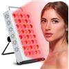 Hottoerak Lampada a Luce Rossa 660nm & 850nm, Pannello 40 LED con Timer, Luce Rossa per Casa/Ufficio