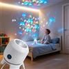 PGonline Dynamic - Proiettore LED rotante, luce notturna con base, rotazione a 360°, oceano e fiocco di neve, lampada proiettore per la cameretta dei bambini, decorazione per la casa