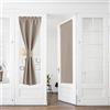 PONY DANCE Tende Cucina Porta Finestra Curtains Oscuranti per Interni Tendine per Finestre con Tasca Termiche per Salotto Tende a Vetro per Cucina 2 Pezzi 60x240 CM, Sabbia