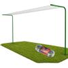 Andrys Stendi Biancheria Esterno con Filo 30m - Staffe per Stendere i Panni Esterno con Pali Tondi da Cementare - Acciaio Zincato a Freddo Verniciato Verde - Altezza 220cm