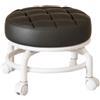 Generico Sgabello piccolo con ruote, sgabello per pedicure, sgabello girevole a 360°, utensili per la cura dei bambini, sgabello mobile silenzioso, sgabello per spa, sgabello universale con ruote (blu)