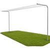 Andrys Stendi Biancheria Esterno - Staffe per Stendere i Panni Esterno con Pali Tondi da Cementare - Acciaio Zincato a Freddo - Altezza 220cm - Fili NON Inclusi