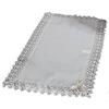 Corredocasa Runner Centro Tavola Elegante in Tessuto Misto Lino con Pizzo di Macramè Centrotavola Perfetto per Camera da Letto e Salone Biscotto e Panna (Runner Panna 40x120)
