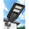 Ofuray Lampione Solare Led Esterno, 3000K/4000K/6500K Faro Led esterno con Pannello Solare, IP67 Impermeabile Lampione Stradale Solare, 10000 Mah Lampioni da Giardino per Cortile, Garage, OLT-1Pack