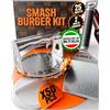 SMASHI BURGER SMASHI® Kit Smash Burger Press Professionale per Casa | Spatola con Apribottiglie Integrato | Pressa Hamburger Acciaio Inox 304 Certificato UE | Kit Smash Burger Completo