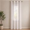 PALUPLUS Tenda a Pannello Traforata a Righe con Occhielli in Metallo, misura 140x280 cm, Tenda Elegante Trasparente per Camera da Letto, Soggiorno -690M -0,57 (Bianco)