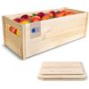 Creative Deco Cassetta Pieghevole in Legno, 69 x 29,5 x 23,5 cm | Montaggio senza attrezzi, per frutta, verdura, giocattoli e altri oggetti, utilizzabile come scatola decorativa