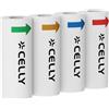 Celly Carta Termica Colorata per Kids Camera, 4 Rotoli Multicolore, Compatibile KIDSCAMSTICKY e KIDSCAMPRINT, Stampa Istantanea Foto Bambini, Accessori Fotocamera