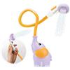 Yookidoo - Doccia da bagno con elefante viola, gioco da bagno e doccia per il risveglio dei sensi, spruzzatore per doccetta, regalo per bambini da 0 a 2 anni