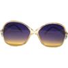 Safilo Occhiali da sole donna vintage anni 80' avana lente viola safilo Made Italy