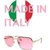Neoform occhiali da sole uomo donna vintage anni 80's oro metallo Italy rosa NEOFORM