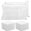 LAMXD 1000 Pezzi Quadrati Salviette per Unghiere, Unghie Smalto Tampon, Cellulosa in Cotone, Non Felpato Gel Smalto Solvente Nail Art Wipes