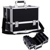 Joligrace Valigetta porta Trucchi Grande Valigia Trucco Valigetta per Cosmetici Valigetta per Unghie Makeup Beauty Case Trucchi da Viaggio Donna 6 Vassoi y Tracolla Organizzatore Professionale, Nero