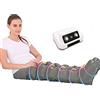 Duuous QLIGHA Massaggiatore Portatile per Pressoterapia a Compressione d'Aria per Gambe, Circolazione e Rilassamento dei Muscoli
