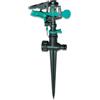 Bricoferr Irrigatore di impatto in plastica con palo in plastica