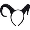 Nishiyuenyi Fascia per Capelli Da Antilope, Accessorio Decorativo per Costume di Halloween, Nero