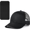 DAVIDJAMESCLARKE Cappellino Uomo con Visiera,Berretto in Rete Regolabile per attività all'Aria Aperta,Capello cap per Il Tempo Libero,Baseball,Nero
