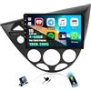 CAMECHO 4+64G 9 Pollici Android 15 Autoradio per Ford Focus1998-2005 con Telecamera Posteriore, IPS Touchscreen Bluetooth Radio con Wireless Carplay Android Auto FM/RDS WIFI GPS