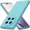 Byvuwiay Cover per Honor Magic7 Lite 5G Case, Morbida Silicone Liquida TPU Protettivo Ultra Slim Antiurto - Azzurro