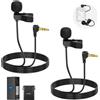 NEEWER 2 Mini Microfono Lavalier, Mic Lav Cablato 2m a Clip, TRS 3.5mm, Compatib