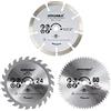HYCHIKA BETTER TOOLS FOR BETTER LIFE HYCHIKA Lame Per Sega Circolare 115mm, Mini Sega Circolare 3 lame (24T TCT, 60T HSS, 9T) Per Tagliare Legno, Metallo Morbido, Piastrelle