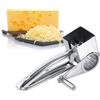 Mimdixy Grattugia Rotativa Per Formaggio, Grattugia Per Parmigiano Manuale in Acciaio Inossidabile Con 1 Strumento Manuale, Alimenti Grattugia Manuale Manovella Per Formaggio Destrimani E Mancini