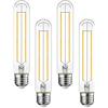 ANWIO Lampadine LED Filamento Attacco E27 - 7W Equivalenti a 60W,806 Lumen,Luce Bianca Calda 2700K,Forma T32,Stile Vintage Retro',Non Dimmerabile - Confezione da 4 Pezzi