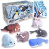 #sbabam FUNNY BOX Polar Friends Jelly Planet, Giochi per Bambini da Edicola, Animali Giocattolo per Bambini Morbidissimi, 4 Pezzi, Trova i Cambia Colore e Glow-in-the-Dark - Giocattolo Regalo Bambino