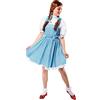 Rubie's Rubies - Costume da donna da Dorothy de Il mago di Oz con fiocchi per capelli, blu/bianco, Blu/bianco, Teenager