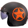 LS2, Casco Moto Jet BOB II CARBON STAR Orange, M