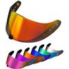 PSLER Visiera per Exo R420(NON compatibile con R520) - Visiera Colorata Accessori per Casco da Moto Ricambio(Rosso Trasparente)