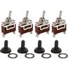 QIXNBL 4 Pezzi Di Impermeabile Marine Gate Throw Switch, Interruttore A Levetta Marino, Facile Da Installare, Adatto Per Auto, Barche, Camion.
