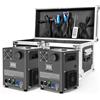 Erreyht Macchina per Effetti Scenici da 1000W, D-MX da 2 Unità (Flight Case Incluso) — Dotata di Tecnologia di Riscaldamento a Resistenza; Ideale per Feste, Celebrazioni Natalizie, Performance di DJ, Matri