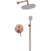 Rubicer Set Doccia 3 Pezzi Ad Incasso Oro Rosa Spazzolato Smooth Rubicer