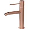Rubicer Miscelatore Per Bidet In Ottone Oro Rosa Spazzolato Smooth Rubicer