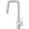 Rubicer Miscelatore Lavello Cucina Con Doccino Estraibile In Ottone Smooth Acciaio Spazzolato