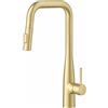 Rubicer Miscelatore Lavello Cucina Con Doccino Estraibile In Ottone Smooth Oro Spazzolato