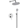 Rubicer Set Doccia 3 Pezzi Ad Incasso Cromato Lucido Smooth Rubicer