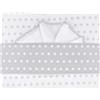Andy & Helen Set Lenzuola Andy & Helen per Maxi Culla Ricamato F1 Stelle Grigio