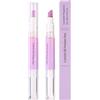 Sinbana 2pz Penna Spingi Cuticole 2 in 1, Spingi Cuticole Portatile in Ceramica con Olio per Secche e Screpolate Trattamento Delle Unghie Incarnite Idrata Rafforza e Illumina le Unghie (Viola)