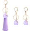 Fukaisu 2pz Portachiavi con Balsamo per Labbra NYX Professional Makeup Smushy Matte Lip Balm, Porta Lucidalabbra Portatile Vestibilità Sicura per Gli Spostamenti (Viola Lavanda)