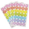 SZCXDKJ Etichette di rinforzo per fori di carta multicolore arcobaleno a foglia sciolta adesivi rotondi adesivi adesivi per perforazione per ufficio, scuola, casa, 112 etichette
