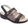 SCHOLL SHOES MARINELLA SANDALO IRIDESCENTE NERO TAGLIA 37