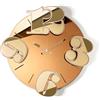 Arti&Mestieri Orologio da parete Benguiat beige e crystal luxe ambra 70 x 68 cm di altezza