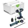 Festool Trapano avvitatore con percussione a batteria QUADRIVE TPC 18/4-Basic 575604